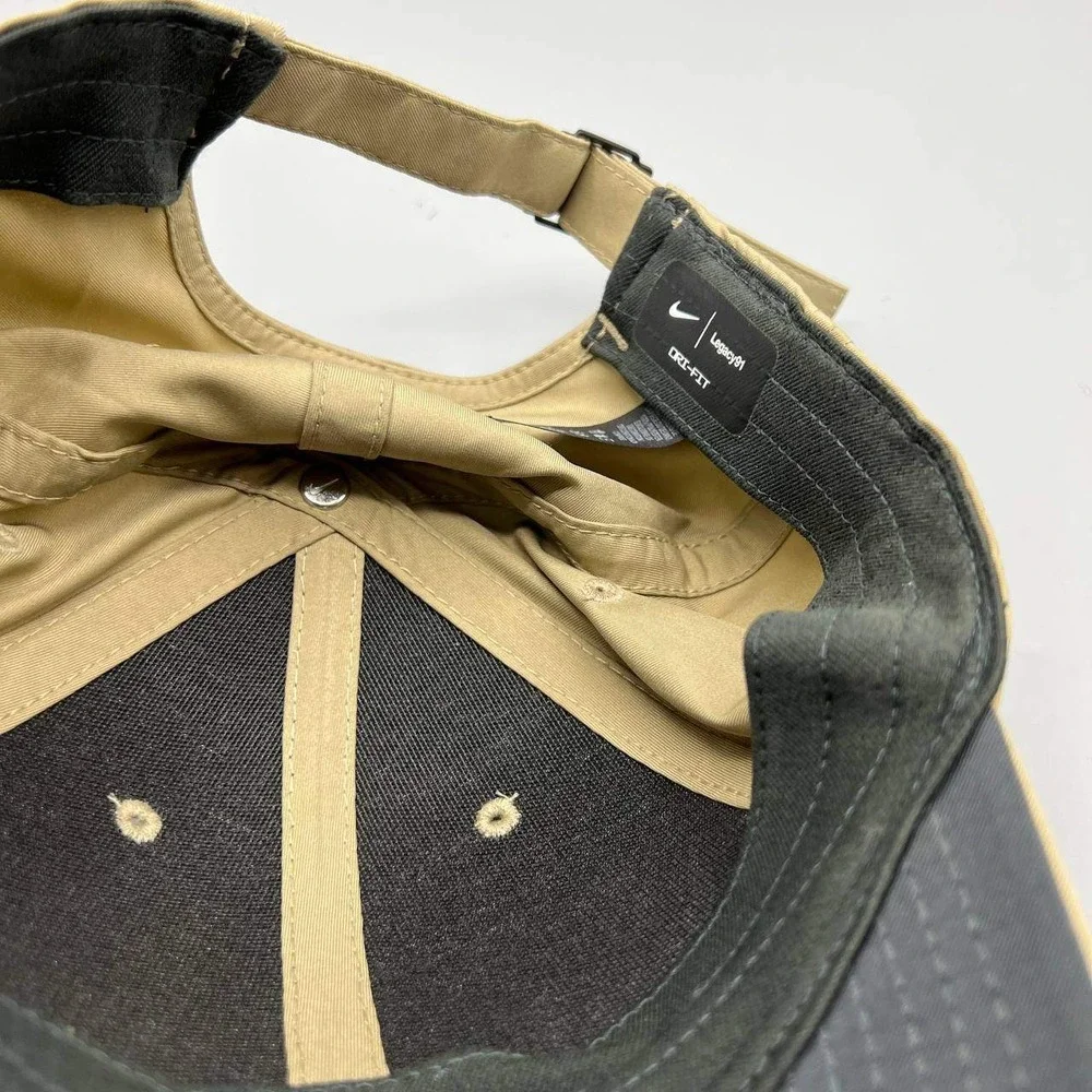 Nike Golf Hat Men Brown Legacy 91 Dri-Fit Embroidered‎ Swoosh Strap Back Cap